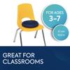 BouncyBand Wiggle Seat, Blue, 1-Pack  Small 10.75 D x 2.5 H Wobble Cushion for Kids Aged 3-7  Sensory Tool Promotes Active Learning & Improves Productivity  Includes Pump for Easy-Inflation view 2