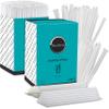 DuraHome Clear Plastic Straws Individually Wrapped 1000 Pack - 8 inch Drinking Straw, BPA Free - Restaurant Style Disposable Straws 0.24" Wide, Bulk Set view 1