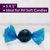 Oasis Supply Twistable Cellophane Wrappers for Candy, Holds Tight, for All Soft or Hard Candies, 5 x 5 500 Sheets, Blue view 2