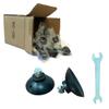 ArcMate EZ Reacher Replacement Gripper Cups - Outdoor Reacher Grabber Tips Part for Repair - UV Resistant, Rubber Cups with Locknuts, Black, 50 Pairs (100 Cups) view 1