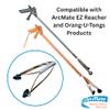 ArcMate EZ Reacher Replacement Gripper Cups - Outdoor Reacher Grabber Tips Part for Repair - UV Resistant, Rubber Cups with Locknuts, Black, 50 Pairs (100 Cups) view 3