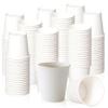 EcoQuality [100 PACK] 4 oz White Paper Hot Cups - Espresso, Sampling Cup, Bathroom Cups, Single Cups, Disposable Cups, Coffee Cup view 1