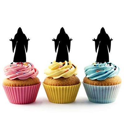 Monk Robes Acrylic Cupcake Toppers 12 pcs