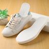 10 Pairs Disposable Breathable Thin Insoles Sweat Absorbing Shoe Pads Barefoot Insoles Disposable Wood Pulp Insole Feet Solution Odor Eliminator Insole for Hiking Running (Women Size:24cm) view 3