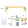 12 Inch Stainless Steel Shower Grab Bar, ZUEXT Gold Shower Handle, Bathroom Balance Bar, Safety Hand Rail Support Bar for Handicap Elderly Injury, Senior Assist Bath Tub Wall Concealed Mount Handle view 2
