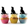 Sitting Dog Silhouette Acrylic Cupcake Toppers 12 pcs view 1