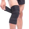 1Pair Elastic Bandage Tape Sport Knee Support Strap Shin Guard Compression Protector for Ankle Leg Wrist Wrap (Black, 180cm) view 1