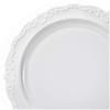 OCCASIONS 720 Pcs set (120 guest) Wedding Disposable Plastic Plate and Silverware Combo 10" + 7.5" + Silverware (Double Fork) (Verona in White, Silver Silverware) view 2