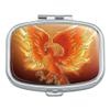 Phoenix Rising from The Flames Rectangle Pill Case Trinket Gift Box view 1