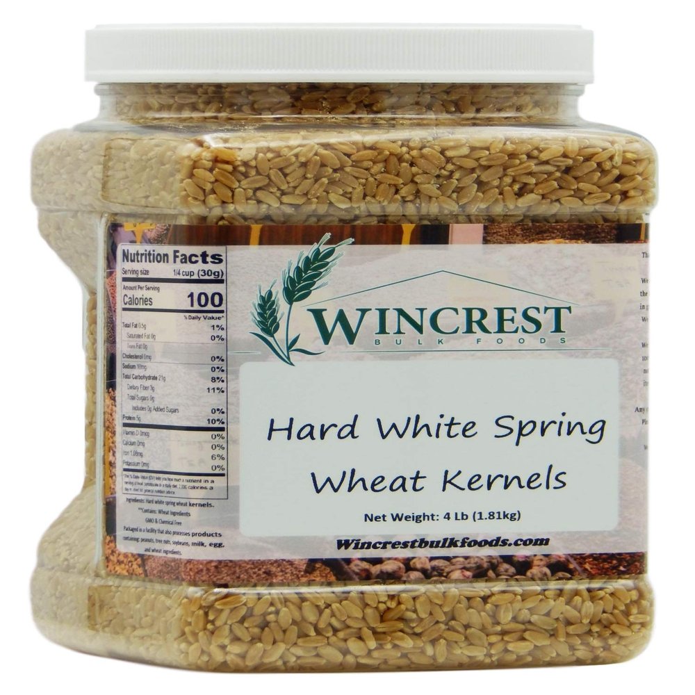 Hard White Wheat Kernels - 4 Lb Tub