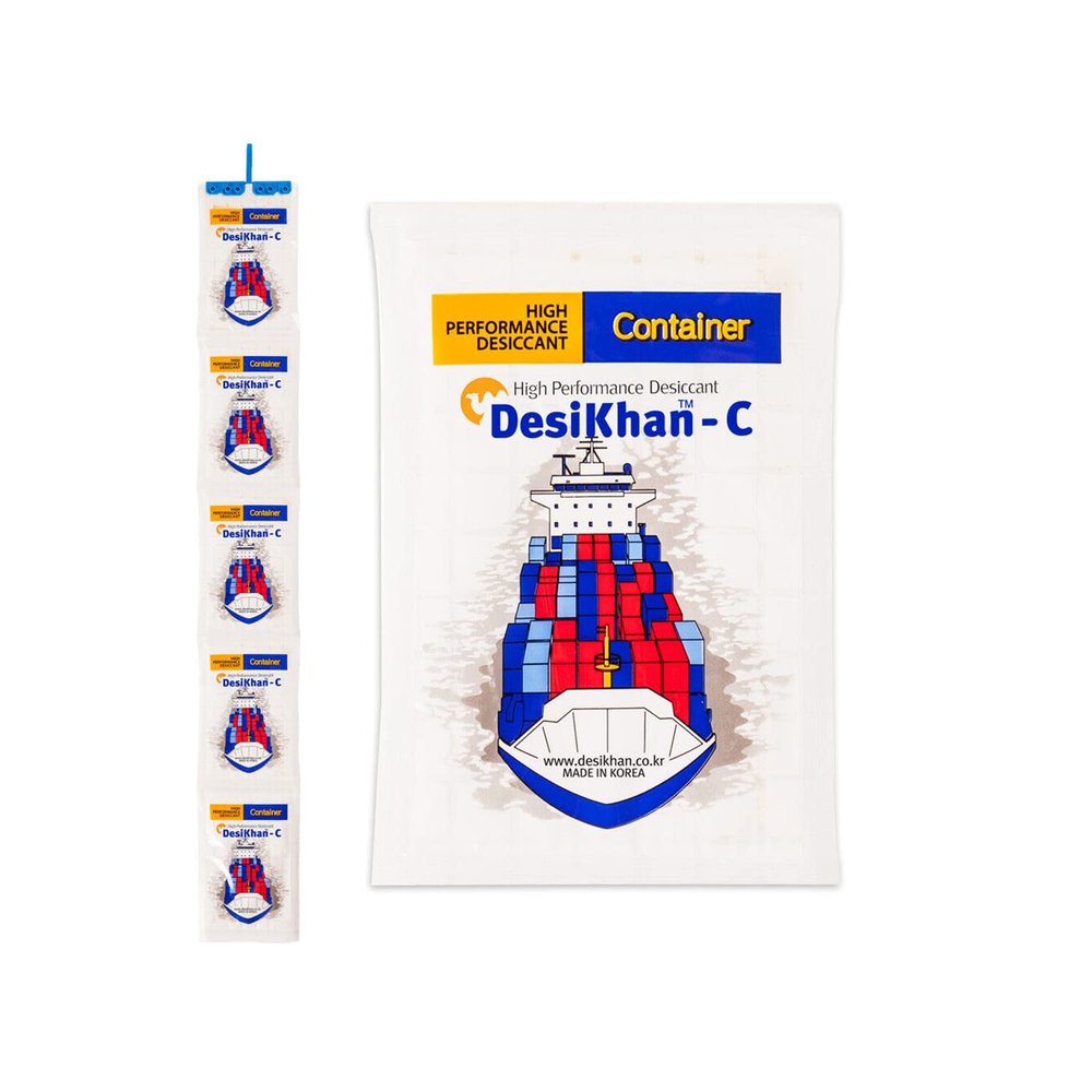 DesiKhan Dehumidifier Desiccant for Containers 1 Set (5 Pieces) 450% Moisture Absorption
