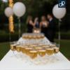 DecorRack 24 Wine Glasses, 6 Oz -BPA Free- Plastic Party Wine Cups, Perfect for Outdoor Parties, Weddings, Picnics, Stackable, Reusable, Disposable, Stemmed (Pack of 24) view 2