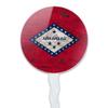 Rustic Arkansas State Flag Distressed USA Cupcake Picks Toppers Decoration Set of 6 view 2