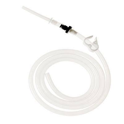Purelife Silicone Enema Tubing Replacement Parts - Highest Medical Grade -No Kinking / Check Flow Valve That Prevents BackFlow / 3" Straight Enema Nozzle / Universal Fit