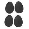 10 Pairs Women Men Black Non-Slip Self Adhesive Grips Shoes Sticker High-Heeled Sole Pads Protector No Slip Cushion Heel Replacement Pad Prevention view 1
