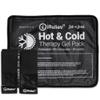 iReliev Hot & Cold Therapy Gel Pack - Hot& Cold Relief, Reusable, Freezable & Microwaveable, Pain & Muscle Soreness, Arm, Leg, Knee, Shoulder, Back Pain Relief, Compression Pack & Strap (Large, Black) view 1