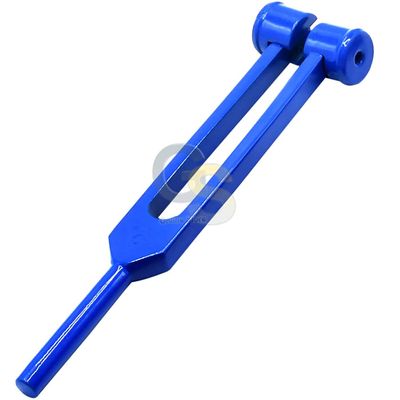 G.S Limited Edition - Blue Color - 256 Hz Medic-Grade Tuning Fork Instrument with Fixed Weights, Non-Magnetic Aluminum Alloy