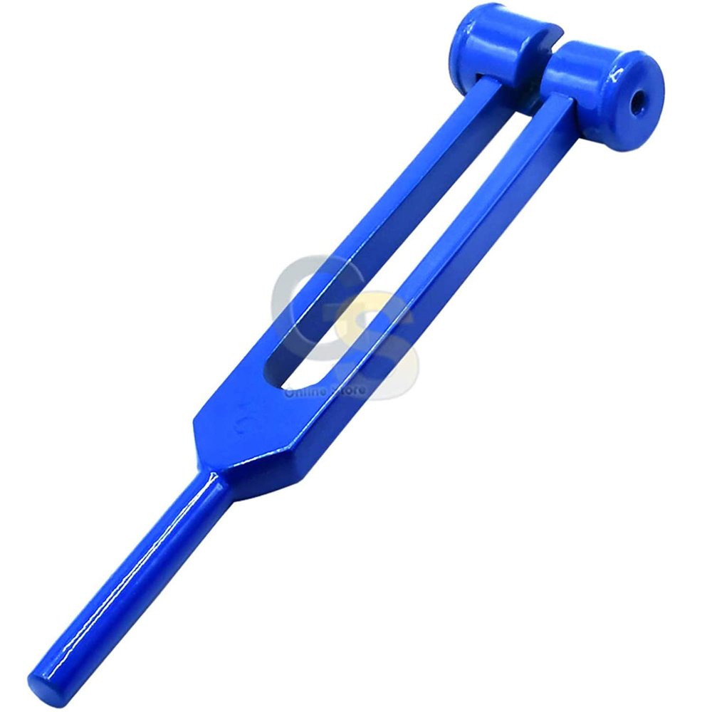 G.S Limited Edition - Blue Color - 256 Hz Medic-Grade Tuning Fork Instrument with Fixed Weights, Non-Magnetic Aluminum Alloy