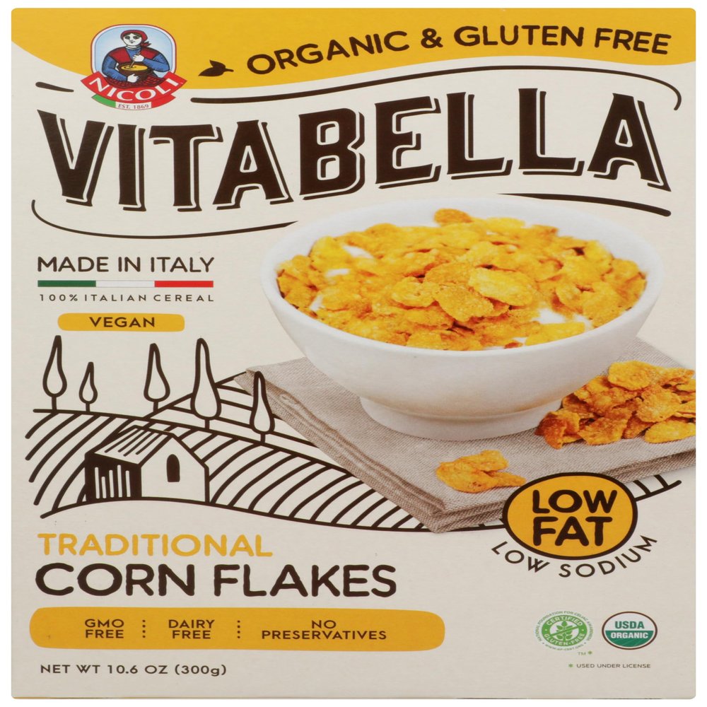 VITABELLA Organic Traditional Corn Flakes, 10.6 OZ