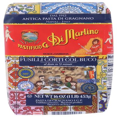 Di Martino Pasta Fusilli Corti Col Buco - 1 LB (Pack of 2)