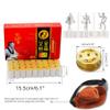 10-Years Purity 60:1 Ratio 54 Rolls Sticks Pure Moxibustion + 1 Copper Portable Smokeless Mugwort Moxibustion Moxa Box Round Shape Burner+1 Acupoint Map  view 2