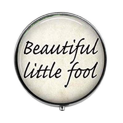 Beautiful Little Fool - Great Gatsby Quote Pill Box - Charm Pill Box - Glass Candy Box