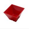 Yanco ME-4106 Mexico 6" Square Bowl 26 OZ, 3" Height, Melamine, Red with Speckles, Pack of 24 view 1