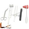 LAJA Imports Set Of 5 Pcs Reflex Percussion Taylor Hammer + Penlight + Tuning Fork C 128 C 512 + Bandage Scissors view 2