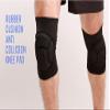 1Pair Thicked Football Volleyball Extreme Sports Ski Knee Pads Fitness Knee Support Cycling Knee Protector Kneepad (A1 Black) view 4