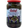 Sadaf Mediterranean Olives Mix - Mediterranean Olives for Cooking & Food Flavoring - Mediterranean Cuisine - Kosher & Vegetarian - 12 Oz Jar view 1