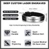 LanM Medical Alert Bracelets for Men Medical Bracelet for Women Silicone Medical ID Bracelet Type 1 Diabetes Bracelet Medical Alert Bracelet (Black 2) view 4