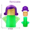 Abnaok Microwave Cleaner, 2 PCS Angry Mama Microwave Cleaner Microwave Oven Steam Cleaner Easily Clean in Minutes Cleans Add Vinegar and Water for Home or Office with English Manual view 2