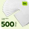 Culinware Kraft Paper Bags 8 Lb - Durable White Paper Bags for Snack, Lunch, Sandwich, Pastries, Popcorn, Grocery and Party Favor  Bulk  6.1 x 4.25 x 12.3 In - 500 Count view 4