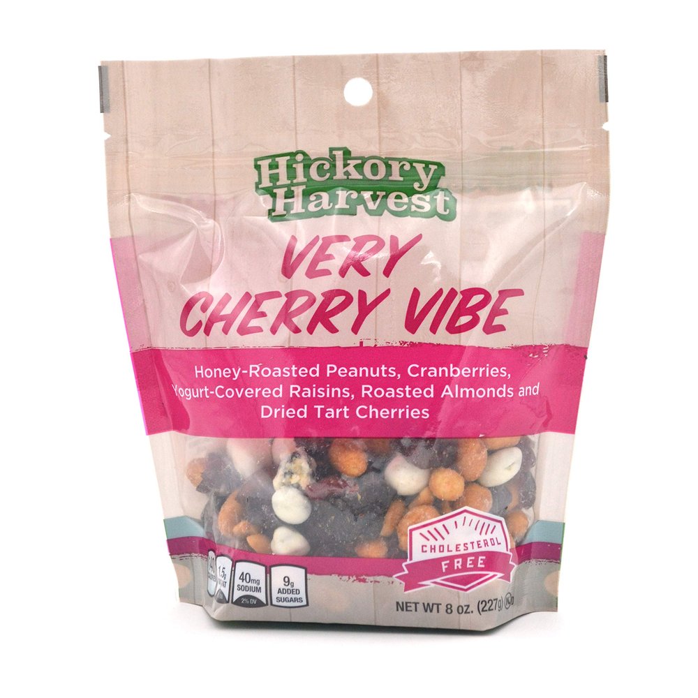 Snack Bags, Mixed Nut and Trail Mix, Dried Fruit, Yogurt, Great Unique Flavors for a Healthy Treat - Very Cherry Vibe - 1 Pack