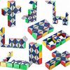 Fidget Sensory Kit 6 Piece Twisters Sensory Stimulation Twist to Focus Pack Including Genuine Tangle Jr Snake Cube Fidget Puzzle Snap N Click Wacky Track Fidgets Wooden Snake Fidget Puzzle view 3