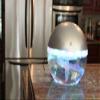 EcoGecko Magic Ball, Light Up Air Revitalizer, Air Freshener, Room Aromatizer, Aroma and Essential Oil Diffuser with Orange Peel, Cinnamon Oils, 2 Bottle 30ml Each, Silver view 3