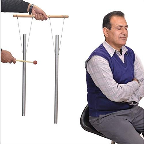 TFS Tuningforkshop 1 Pair Schumann Tuned Pipes with Hand Stand to give 7.83 Hz Frequency of Earth Nature Lightning for Sound Healing