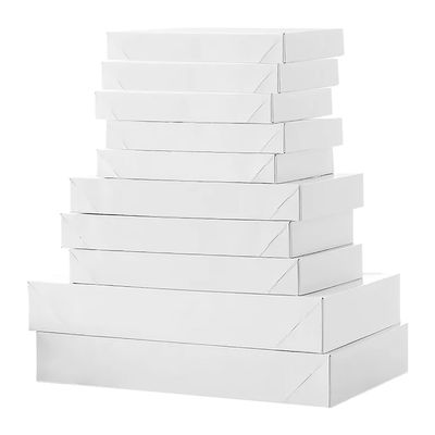 Black Duck Brand Set of 10 White Gift Boxes (10 White Gift Boxes)