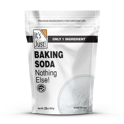 It's Just - Baking Soda, 100% Pure Sodium Bicarbonate, Food Grade, Non-GMO, Made in USA, Cooking, Baking (1.25 Pound)