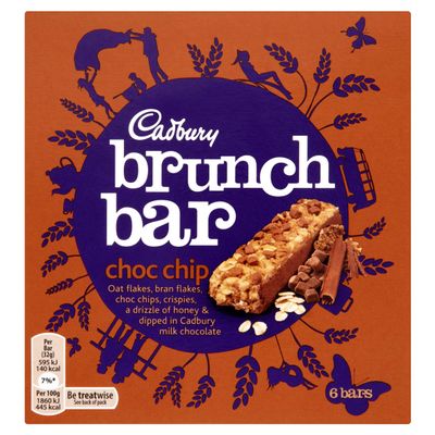 Cadbury Brunch Choc Chip 5 x 28g (140g) (Pack of 4)