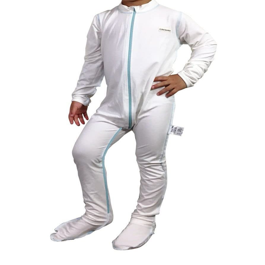 Edenswear Zinc-Infused Full Body Suit for Kids with Eczema (80 cm)
