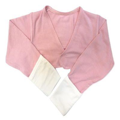 Edenswear Zinc-Filled Rayon Eczema Face Anti-scratch Sleeve Cover Vest (18Months pink)