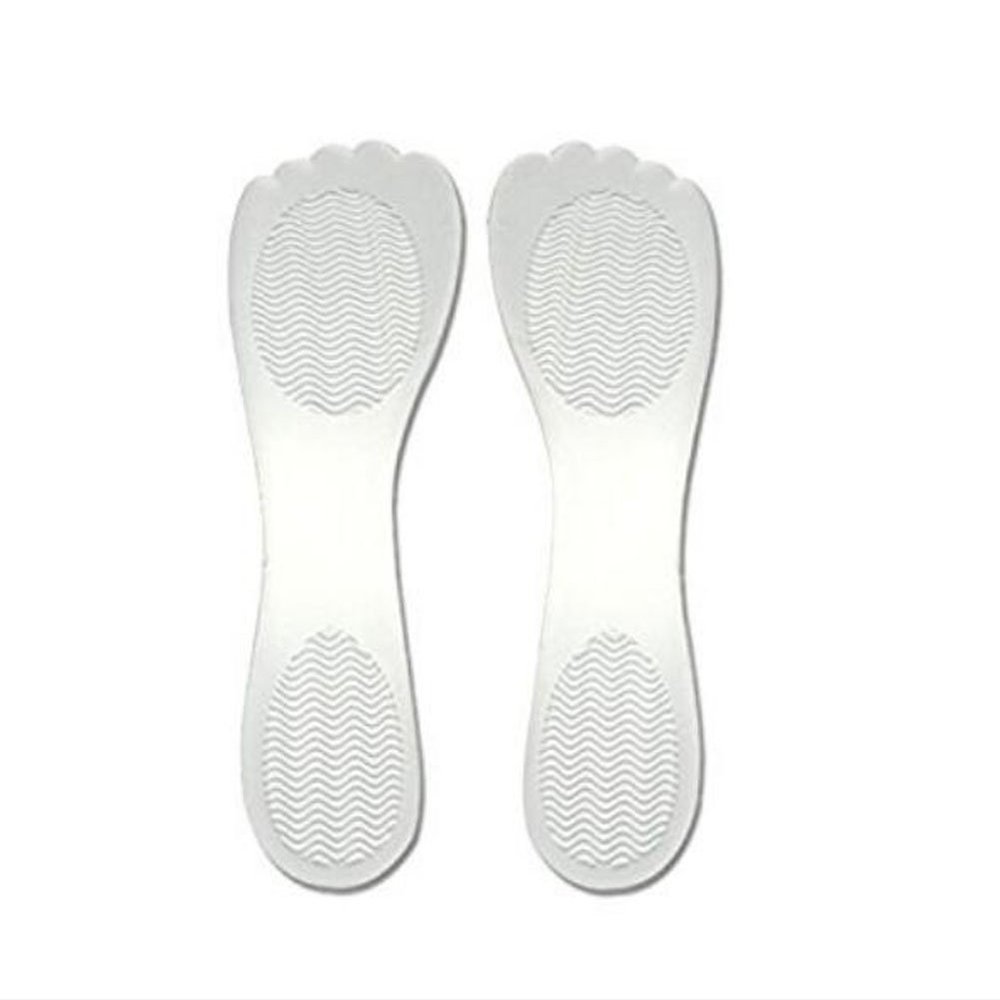 1Pair Women Lady Girls Self Adhesive Silicone Gel Non Slip Comfortable Insole High Heel Shoe Pad Cushion Shoe Inserts Metatarsal Pad for Pain Relieve (Clear)