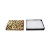 100 PC 5-3/8" x 3-7/8" Gift Boxes Jewelry Leopard Print Cotton Filled Batting Cardboard Box view 3