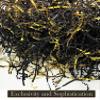 Crinkle Cut Paper Shred Filler Black & Gold for Gift Wrapping & Basket Filling - (1/2 LB) view 1