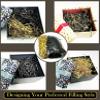 Crinkle Cut Paper Shred Filler Black & Gold for Gift Wrapping & Basket Filling - (1/2 LB) view 3