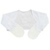 Edenswear Zinc-Infused Summer Mesh Mitten Sleeves for Kids with Eczema - Wet Wrap Therapy (White, 6 Months) view 1