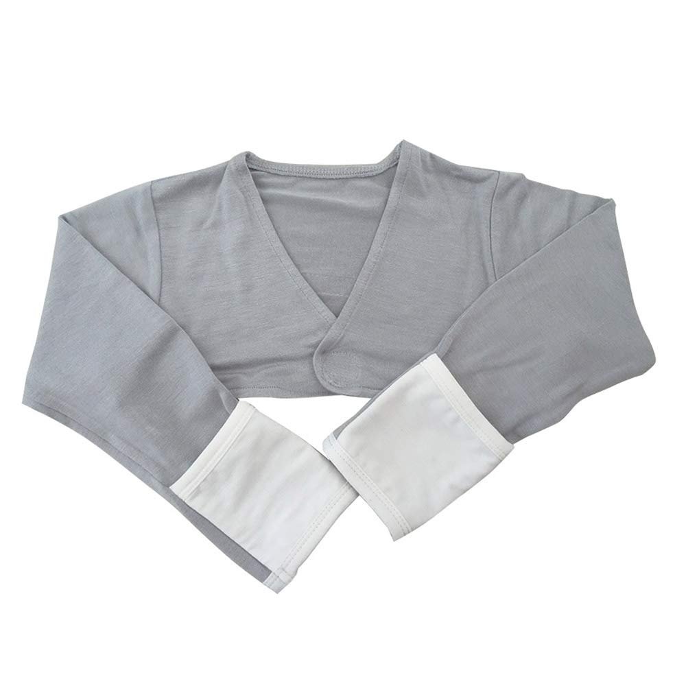 Edenswear Zinc-Filled Rayon Eczema Face Anti-Scratch Sleeve Cover Vest (36Months Grays)