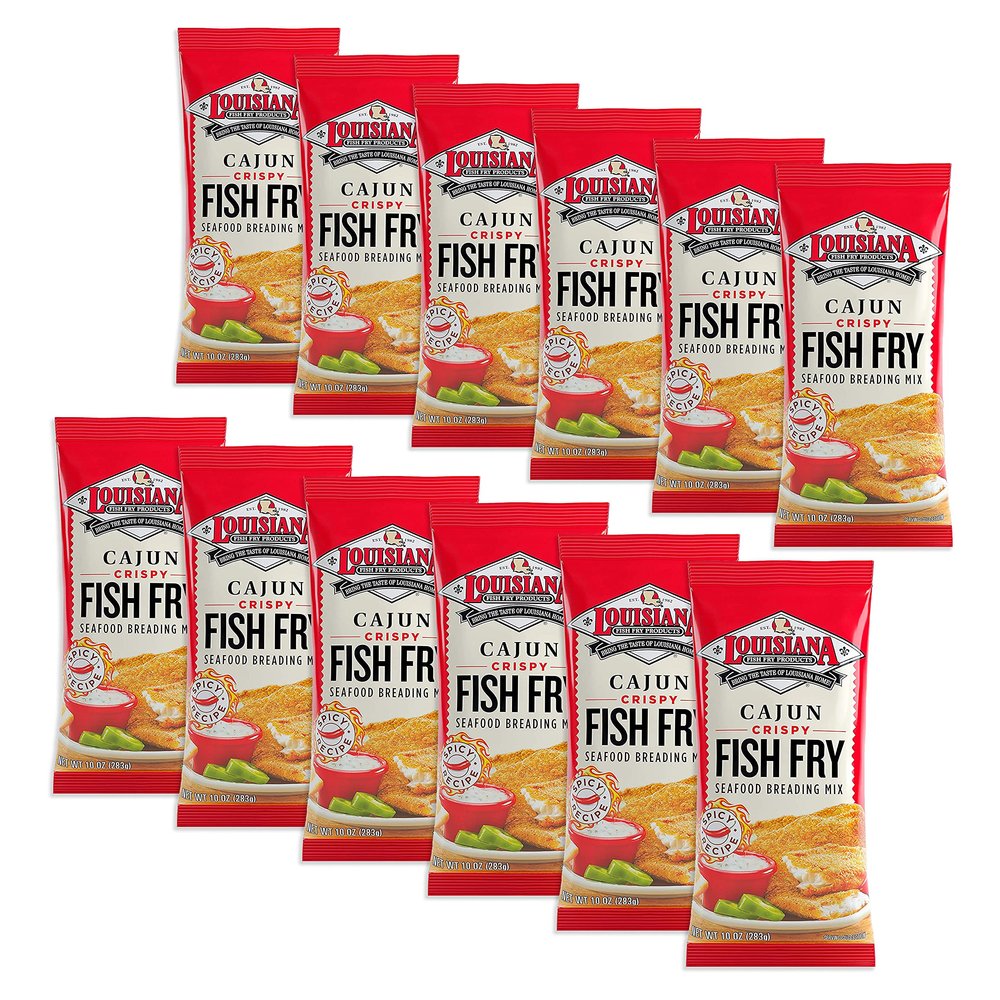 Louisiana Fish Fry, Cajun Fry, 10 oz (Pack of 12)