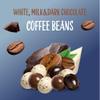 Chocolate Covered Coffee Beans Mix 2-Pound Bag | Milk, White & Dark Chocolate Covered Espresso Beans | Tri-Colored Coffee Candy for Office Bowls & Party Favors view 4